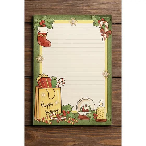 Bloco de notas Personalizado para o Natal Papelaria Criativa christmas