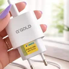 'ORIGINAL' Carregador A'Gold  Completo para Iphone Fonte 30W Turbo+ Cabo iPhone 11 12 13 14 Pro Max Turbo Anatel