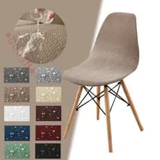 Capas De Cadeira À Prova D'água Eames Dining Jacquard Armless Wedding Living Room Banquet Hotel Cozinha Decoração Móveis