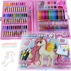 Estojo Maleta de pintura infantil feminino masculino escolar