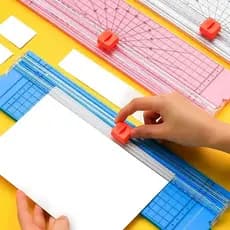 Guilhotina Portátil Cortador De Papel A4, 36.5cmx9.5cm Material Escritório