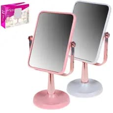 Espelho Retangular 360° Dupla Face 2x Aumento Ideal Maquiagem 24x13x10 cm