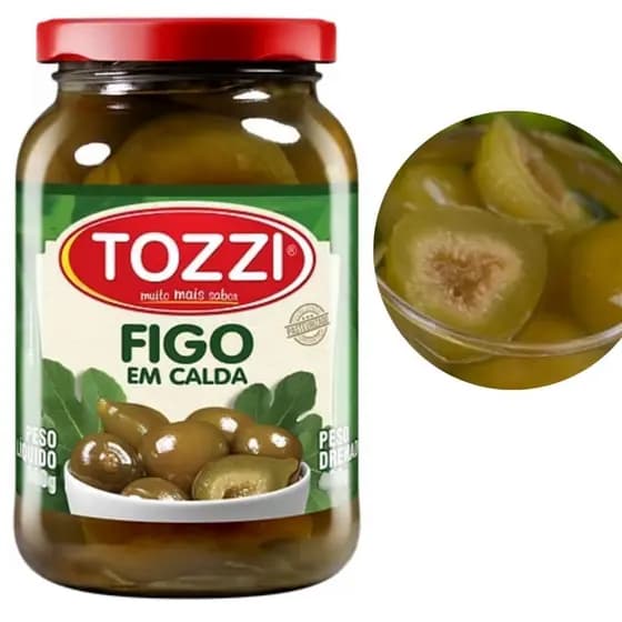 Figo em Calda Inteiro Emb Vidro Conserva Pasteurizado 350g Tozzi