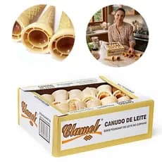 Doce Canudo de Leite Clamel Saboroso Festa Junina 50 Unidades