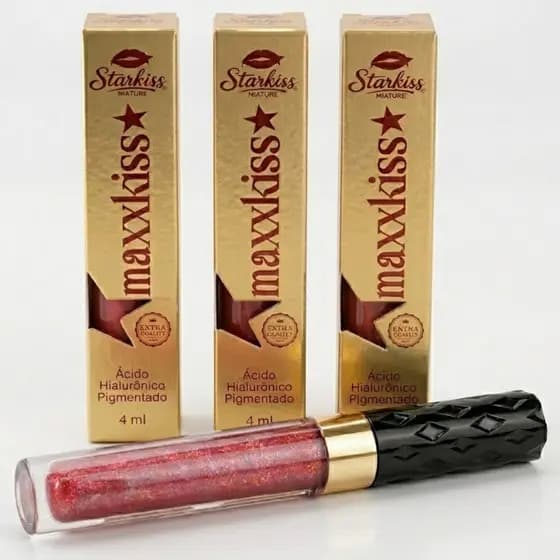 Gloss Hidratante Labial Kit com 3 MaxxKiss Big Mouth Ácido Hialurônico Efeito Volumoso - Promoção !