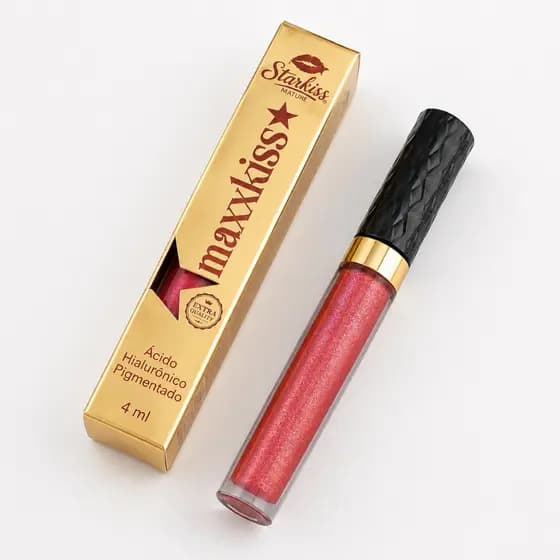 Gloss Hidratante Brilho Labial com Ácido Hialurônico Pigmentado MaxxKiss Efeito Molhado - Promoção !