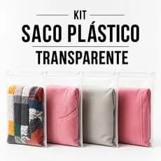 Saco Plástico Zip Lock Hermético Abre e Fecha Kit Com 10 ou 50 Unidades Transparente  - Promoção !