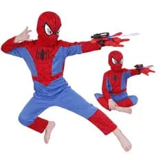 Fantasia Infantil Do Homem Aranha C/luva Lança Teia Dardos
