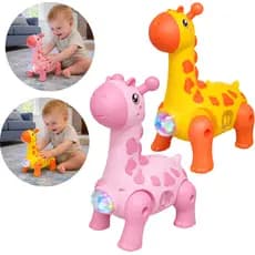 Brinquedo Girafa Elétrico Com Som Luz E Movimento Brinquedo Animal