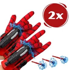 Kit 2 Luva Homem Aranha Lança Teia Spider Brinquedo Infantil