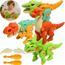 Brinquedo Dinossauro De Montar Desmontar Educativo C/chave