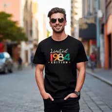 Camiseta Ano 1984 Escrito Edição Limitada Sou De 1984