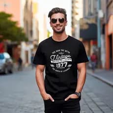 Camiseta Ano 1977 Vintage Legendário 1977 Vintage
