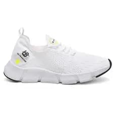 Tênis Branco Casual para Caminhada Corrida Moda Esportivo Confortável e Leve