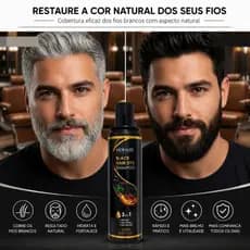 Shampoo Escurecedor Sem precisar pintar, Sem química Devolve a Aparência Jovem dos Fios