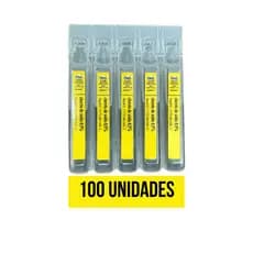 Kit Soro Fisiológico Cloreto de sódio 0,9% 10ML c/ 100 Flaconetes Limpeza Pele Lente de Contato Inalação