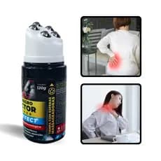 Gel Negro com Esferas Massageadora Alívio Dor Muscular Lombar Costas Massagens Efeito Gelado Refrescante