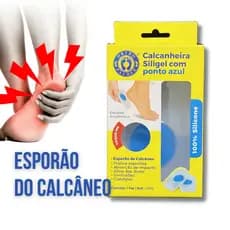 Palmilha Calcanheira Silicone Gel Ortopédica Esporão Fascite Plantar Original Ortho Pauher
