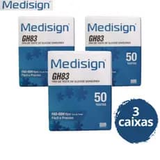 150 Tiras fitas de Glicemia glicose Medisign diabetes
