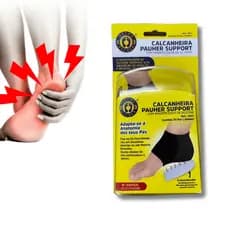Par Meia Calcanheira Compressiva com Palmilha Gel Silicone Proteção Esporão Calcanhar Fascite original  Ortho Pauher PTA