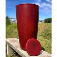 Vaso De Planta Grande Cone Brilhante Luxo Decorativo G