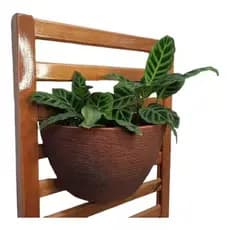 Vaso De Planta Para Parede Meia Lua Vertical Jardim P