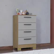 Cômoda Com 4 Gavetas Roupeiro Compacto Organizador De Roupa Quarto
