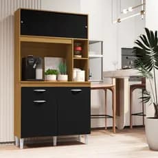 Balcão Armário Sala de Jantar Cozinha Compacta Organizador Duda 172x90x35cm Com Gaveta Várias Cores
