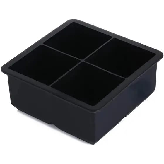 Forma De Silicone 11X11X5CM Multicolorido Para Gelo Frutas 4 Divisões Divisórias Forma Grande