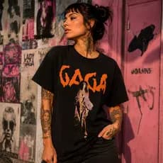Camiseta Lady Gaga Camisa Vintage Básica 100% Algodão Streetwear Temos Plus Size Premium
