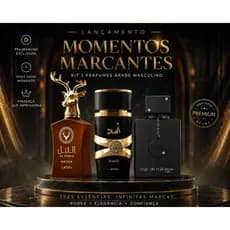 Kit 3 Perfumes Árabes Masculinos 100ml Fragrâncias Inspiradas em Al Nobre, Asad e Club de Nuit, Aromas Intensos SIMILAR