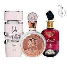 Kit 3 Perfumes Árabes Femininos Sabah + Yara + Fakhar Rose | Fragrâncias Doces e Marcantes