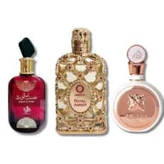 Perfumes Árabes Femininos 100ml Fragrâncias Inspiradas em Sabah, Oriente e Fakhar Rose, Aromas Doces SIMILAR
