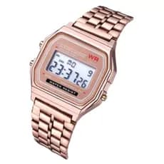 Relógio De Pulso Feminino Retrô Elegante Quadrado e Quartzo Minimalista Fashion Ouro Rosa