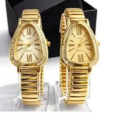 Relógio de Pulso Feminino Pulseira Elástica Analógico Prata Rosas de ouro
