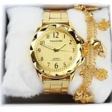 Kit Relógio Feminino Original + Pulseira De Luxo