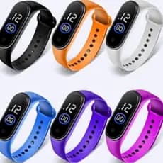 Relógio feminino digital m4 led A prova água Esportivo masculino Unissex