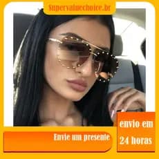 Rebites Metálicos Óculos de Sol de Moldura Grande Óculos de Sol Europeus Americanos Óculos de Sol Fashion Toad Glasses