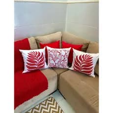 Kit Capa De Almofada Estampada Decorativa 45 x 45 Decoração 5 Peças