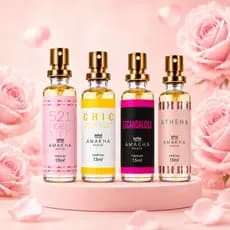 Perfume Feminino 15ml Amakha Alta Fixação De Bolso Compacto Fragrância Marcante E Sofisticada