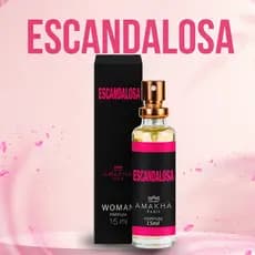 Perfume Feminino Escandalosa Amakha Paris 15ml Spray Doce Floral Bolsa Bolso