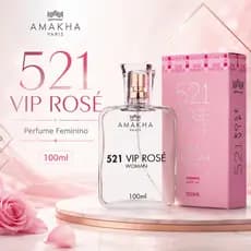 Perfume Feminino 521 VIP Rosé Amakha Paris 100ml Floral Frutal Woman Parfum