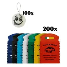 Kit Cheirinho Sachês 100 unidade e Sacolinhas  Lixo Car 200 unidades (Estampa padrão Cores sortidas)