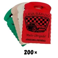 Kit Sacolinhas lixo car Padrão 200 unidades 21x26  para lava rápido