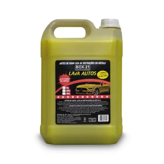 Shampoo automotivo concentrado 1 x 50 de agua  Cera Carnaúba 5 litros