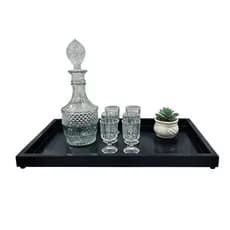 Bandeja Decorativa Em Madeira Mdf Grande Servir e Decorar