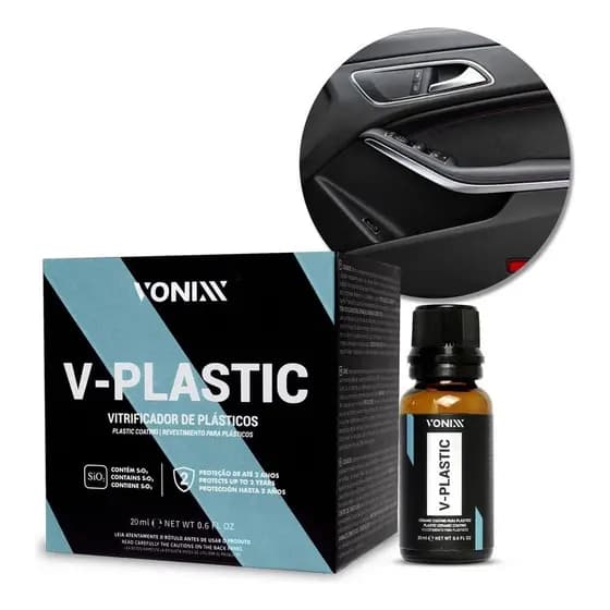 Vitrificador P/ Plásticos V-plastic Original Vonixx Com 20ml