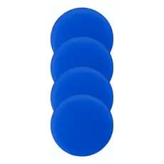 Kit 4 Aplicador Espuma Para Cera Plástico Pneus Couro Cs