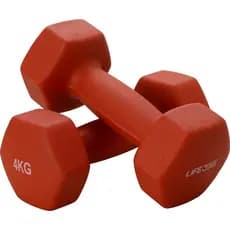 Par De Halteres 4 Kg Emborrachado Sextavado Lifezone Academia Halter Peso Musculação Life Zone 4kg