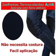 4 Pares Joelheira temocolantes ApliK reforço calça uniforme escolares